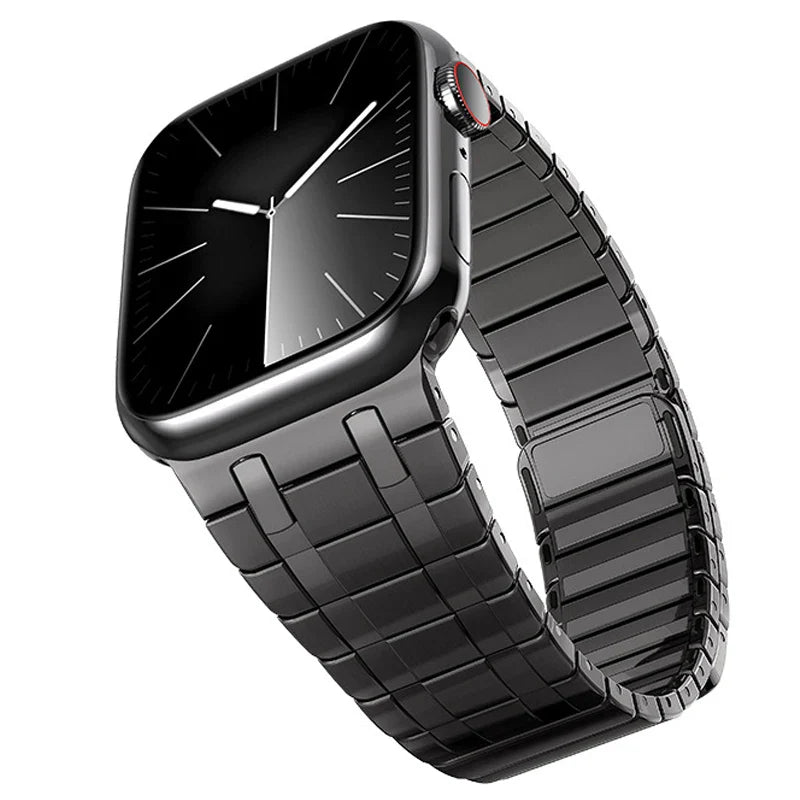 Apple Watch Magnetic Stainless Steel Band - Premium Titanium Color BandsCo Straps