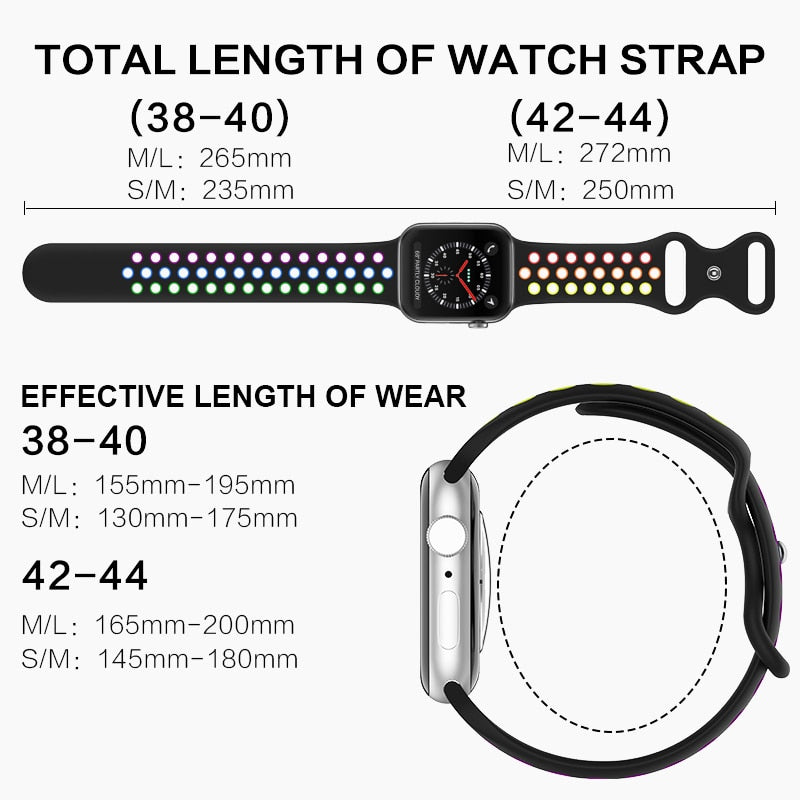 Sport Silicone Strap for Apple Watch - Wristwatchstraps.co