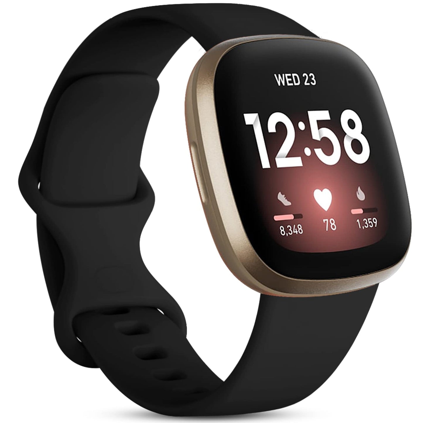 Silicone Strap for Fitbit Versa 4 3 Sense 2 - Wristwatchstraps.co