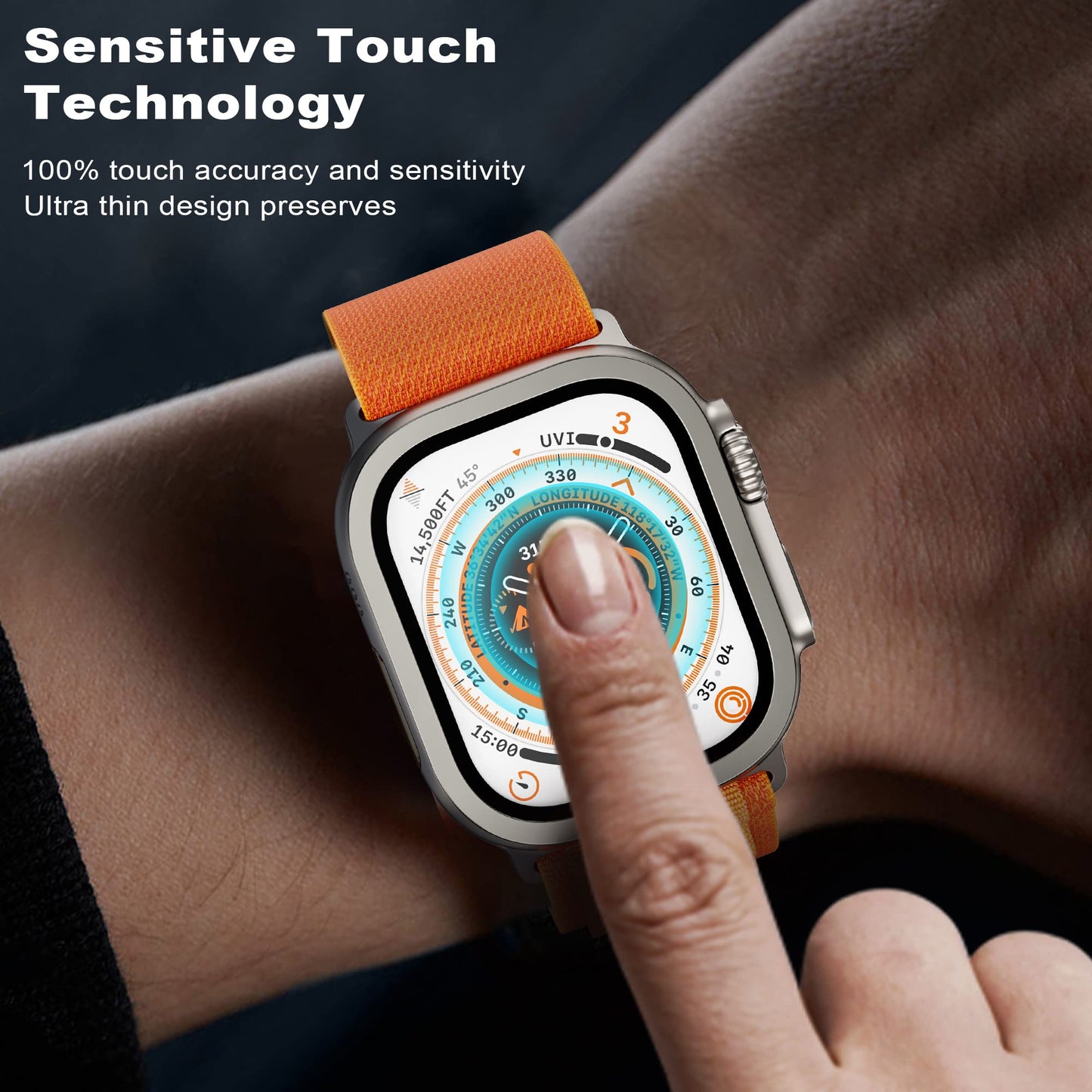 Tempered Glass cover For Apple Watch Ultra - Wristwatchstraps.co