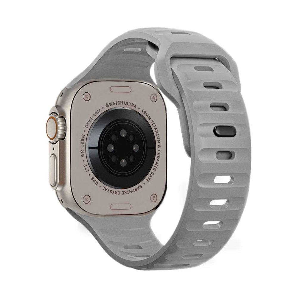 Sporty Silicone Strap For Apple Watch Band - Wristwatchstraps.co