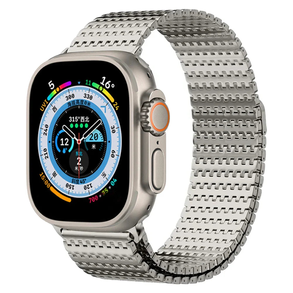 Apple Watch Stainless Steel Milanese Loop Band - Magnetic Clasp BandsCo Straps