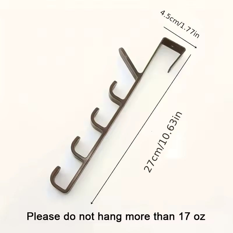 4-Hook Over-the-Door Adjustable Clothing & Bag Organizer DailySale