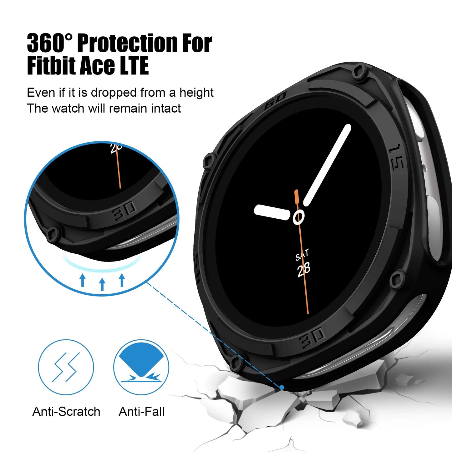 Galaxy Watch 8 Case 44mm/40mm – Protective PC Bumper Shell Wristwatchstraps.co