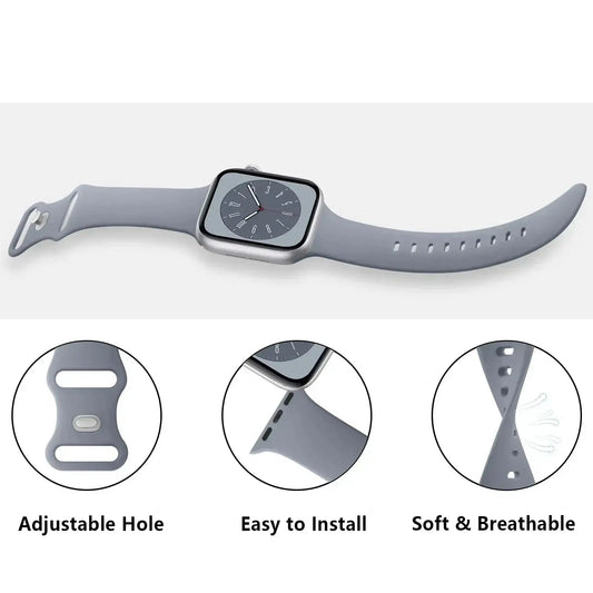 Apple Watch Silicone Band - Soft Flexible Stylish Strap BandsCo Straps