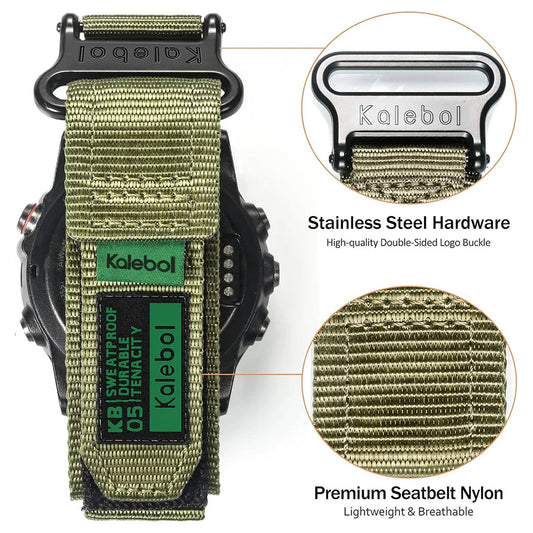 Durable Nylon Velcro Loop Garmin Bands - Quickfit BandsCo Straps