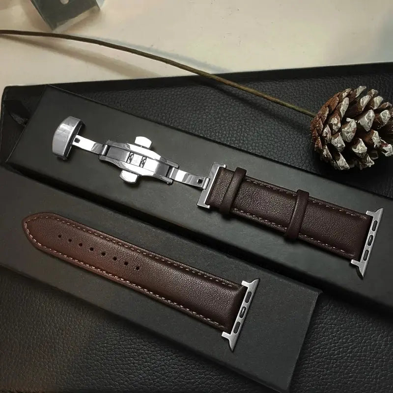 Apple Watch Genuine Leather Band - Classic Durable Strap BandsCo Straps