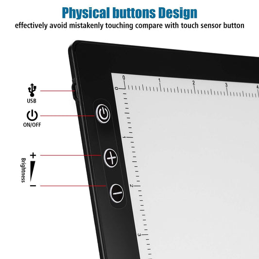 A3 Light Pad A3 LED Tracing Pad Ultra-Thin Drawing Pad Adjustable Brightness DailySale