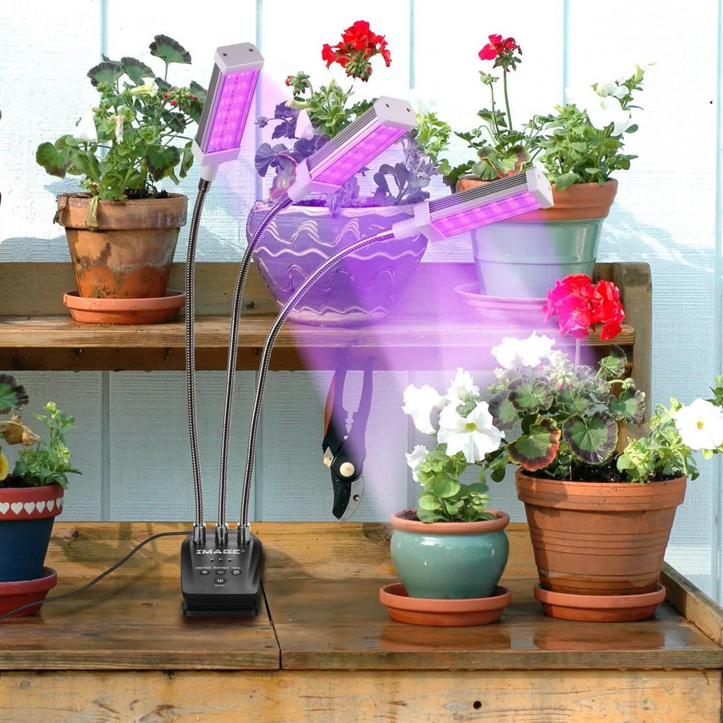 Adjustable 3-Head Grow Lights for Indoor Plants with Timer DailySale