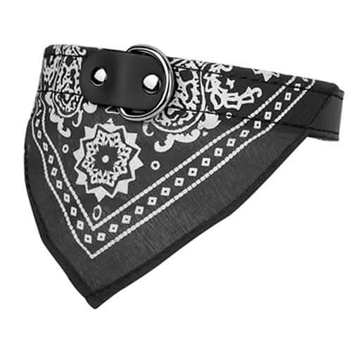 Adjustable Bandana Leather Pet Collar DailySale