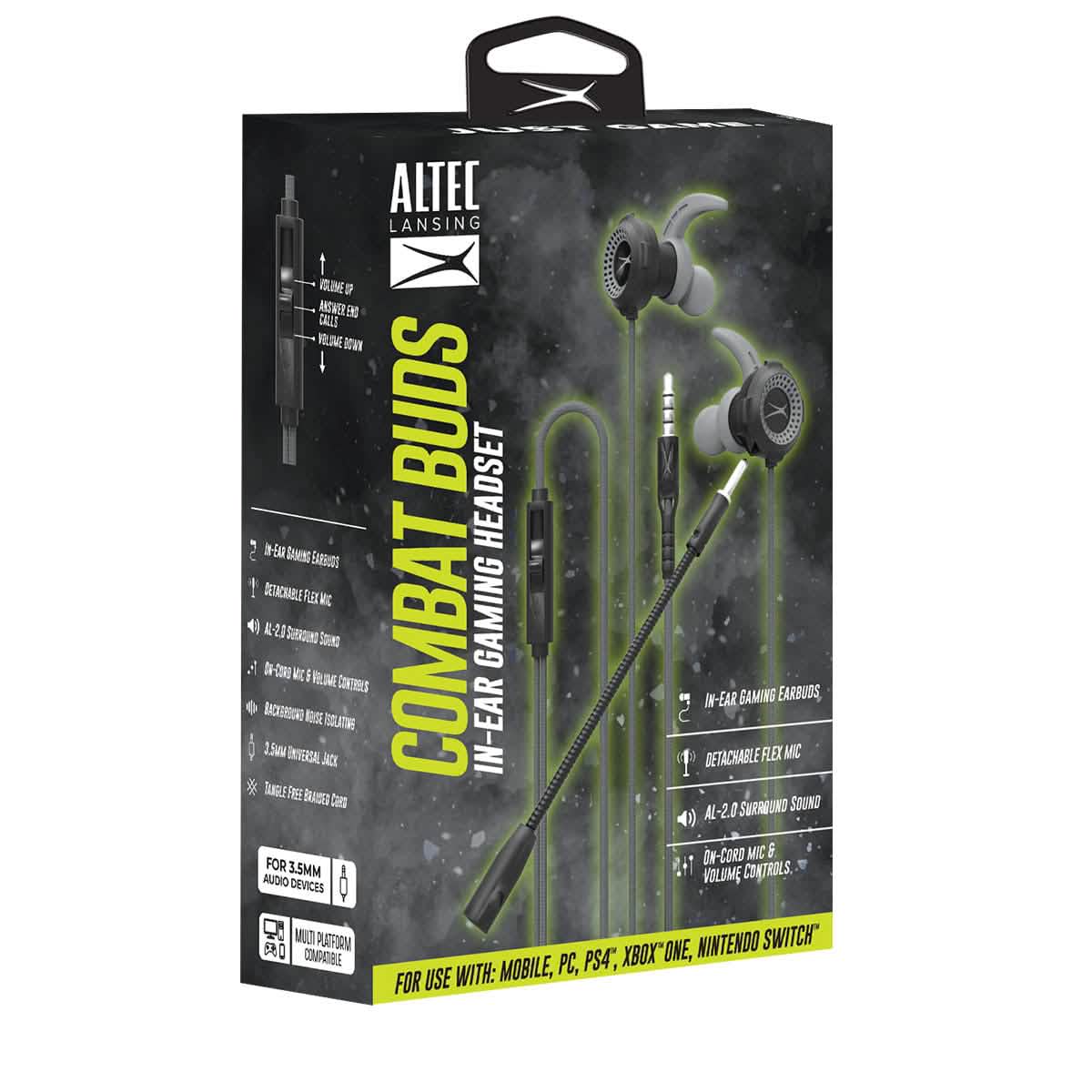Altec Lansing - 3.5mm Combat Gaming Earbuds DailySale