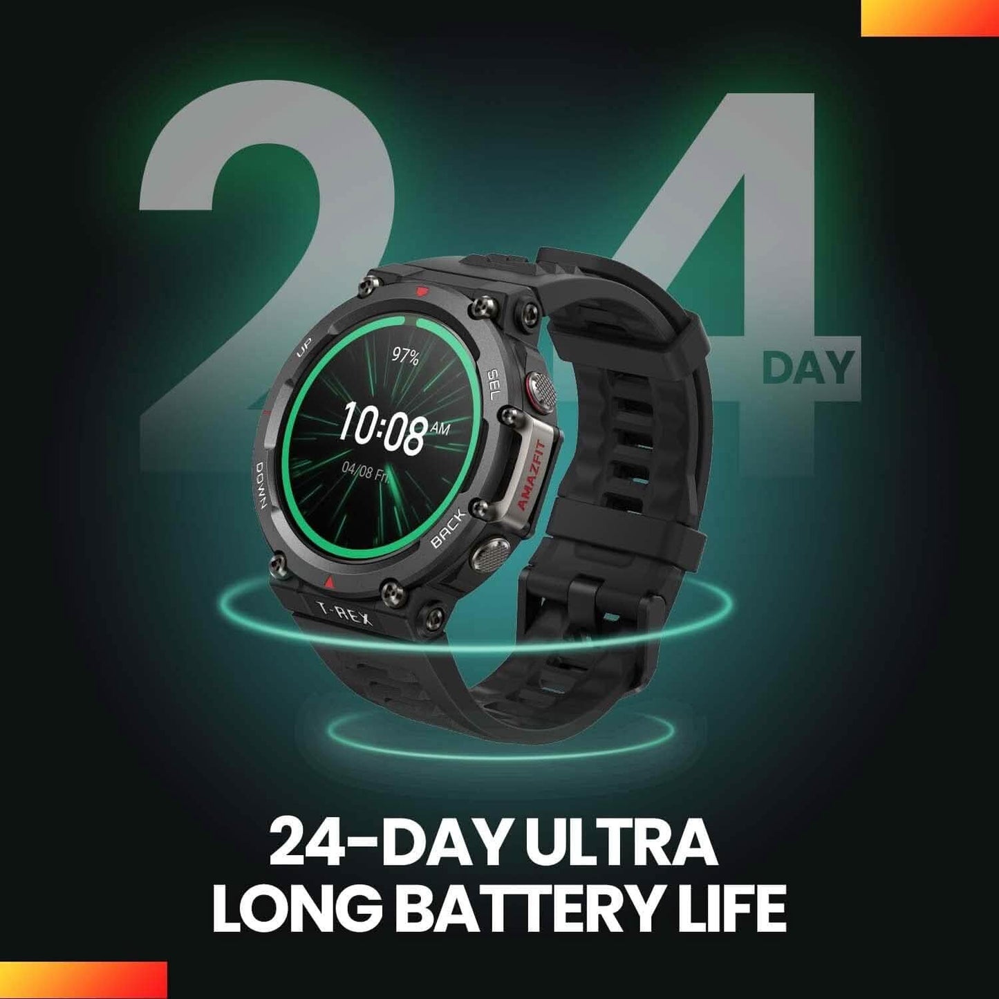 Amazfit T-Rex 2 Smart Watch for Men (Refurbished) DailySale