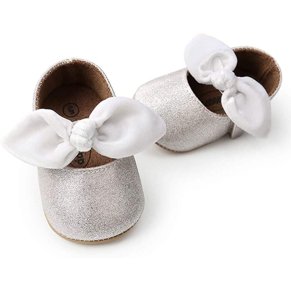 Antheron Baby Girls Mary Jane Flats with Bowknot DailySale