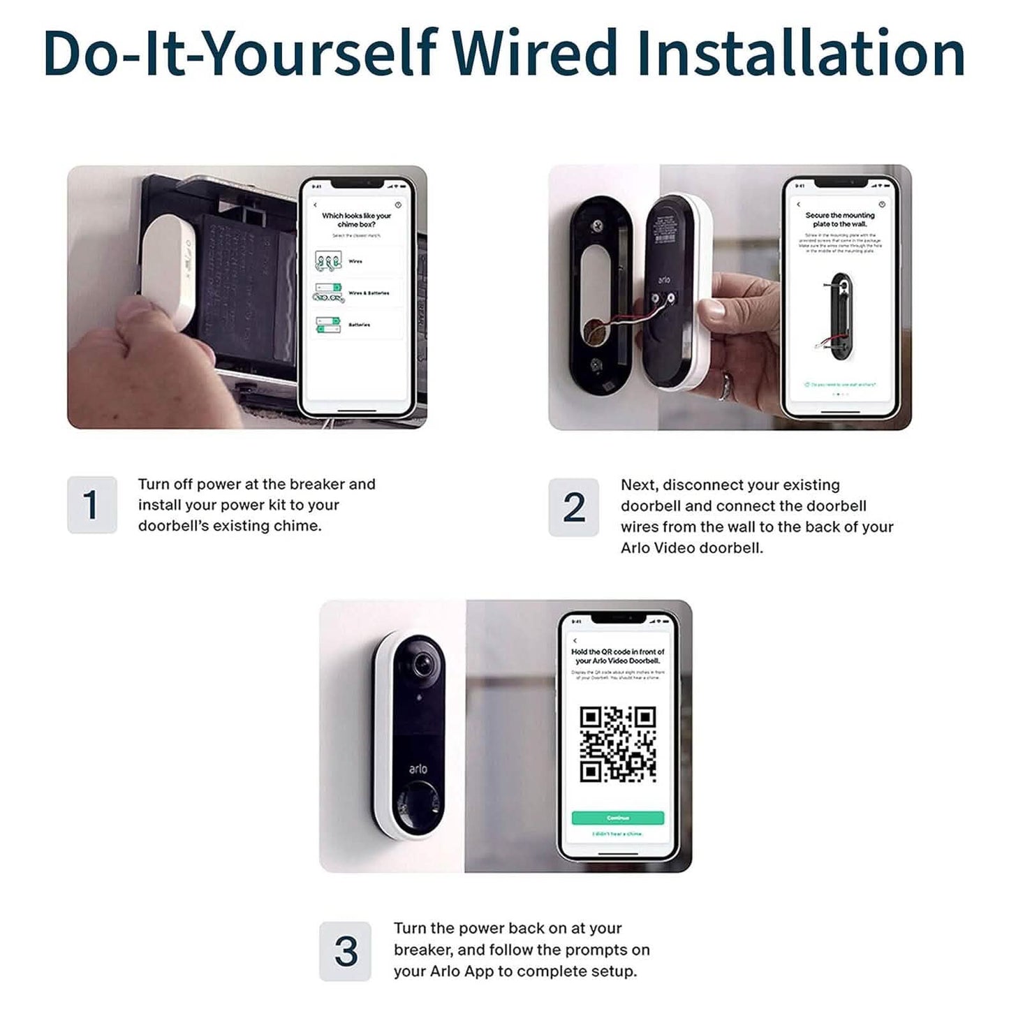 Arlo Essential Wired Video Doorbell (Refurbished) DailySale
