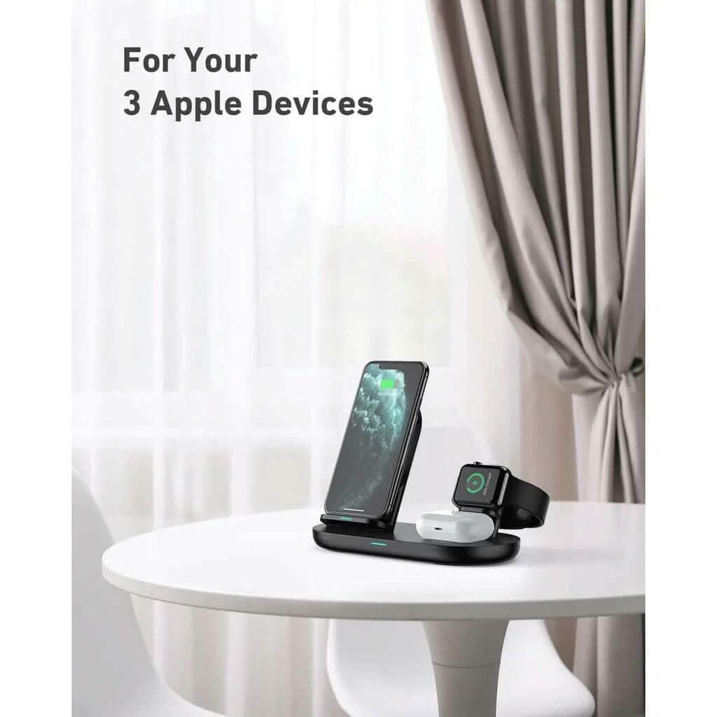 AUKEY 3-in-1 Wireless Charger Black DailySale
