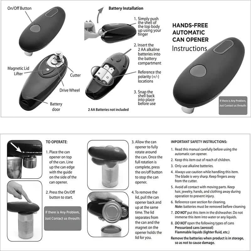 Automatic Jar Opener Electric, Safe & Easy to Use DailySale