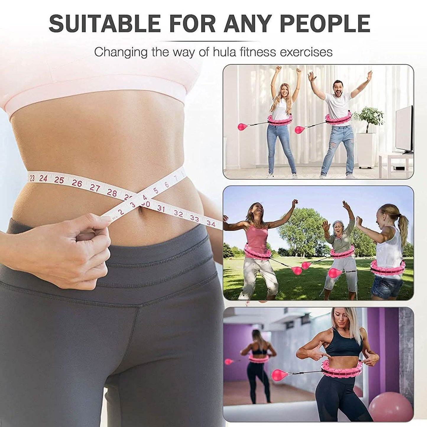 AZ GOGO Smart Hula Weighted Hoops DailySale