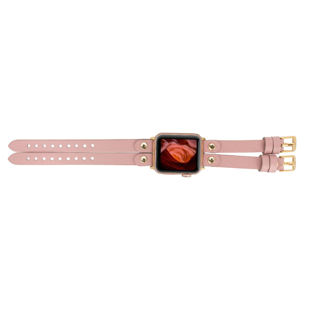 Durham Ely Leather Apple Watch Double Band Mizuri Leather