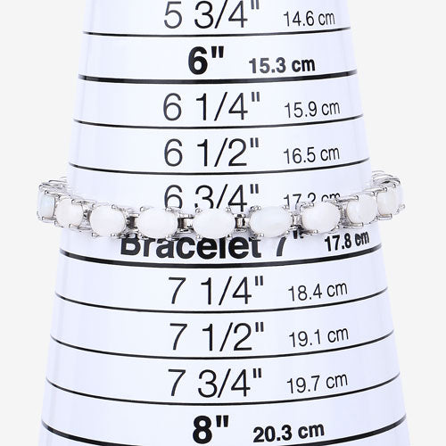 10.26 Carat Genuine Opal .925 Sterling Silver Bracelet Bids.com