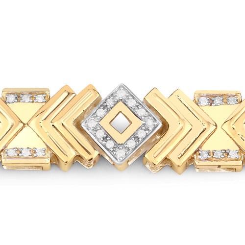 0.98 Carat Genuine White Diamond .925 Sterling Silver Bracelet Bids.com