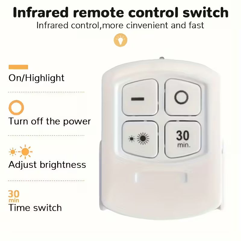 5pcs Smart Wireless LED Under-Cabinet Lights – Remote Control DailySale