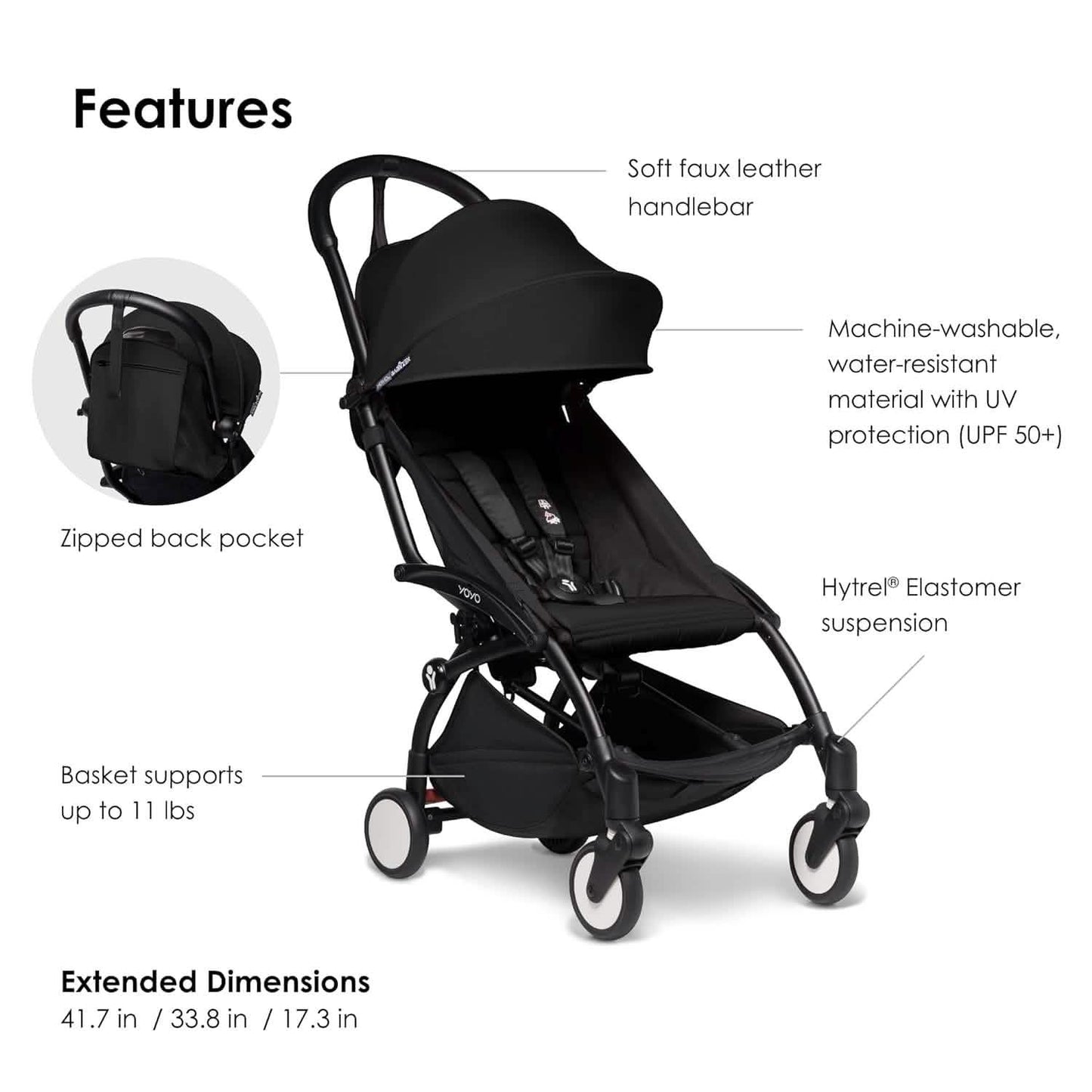 BABYZEN YOYO2 Stroller Lightweight & Compact - Black (Refurbished) DailySale