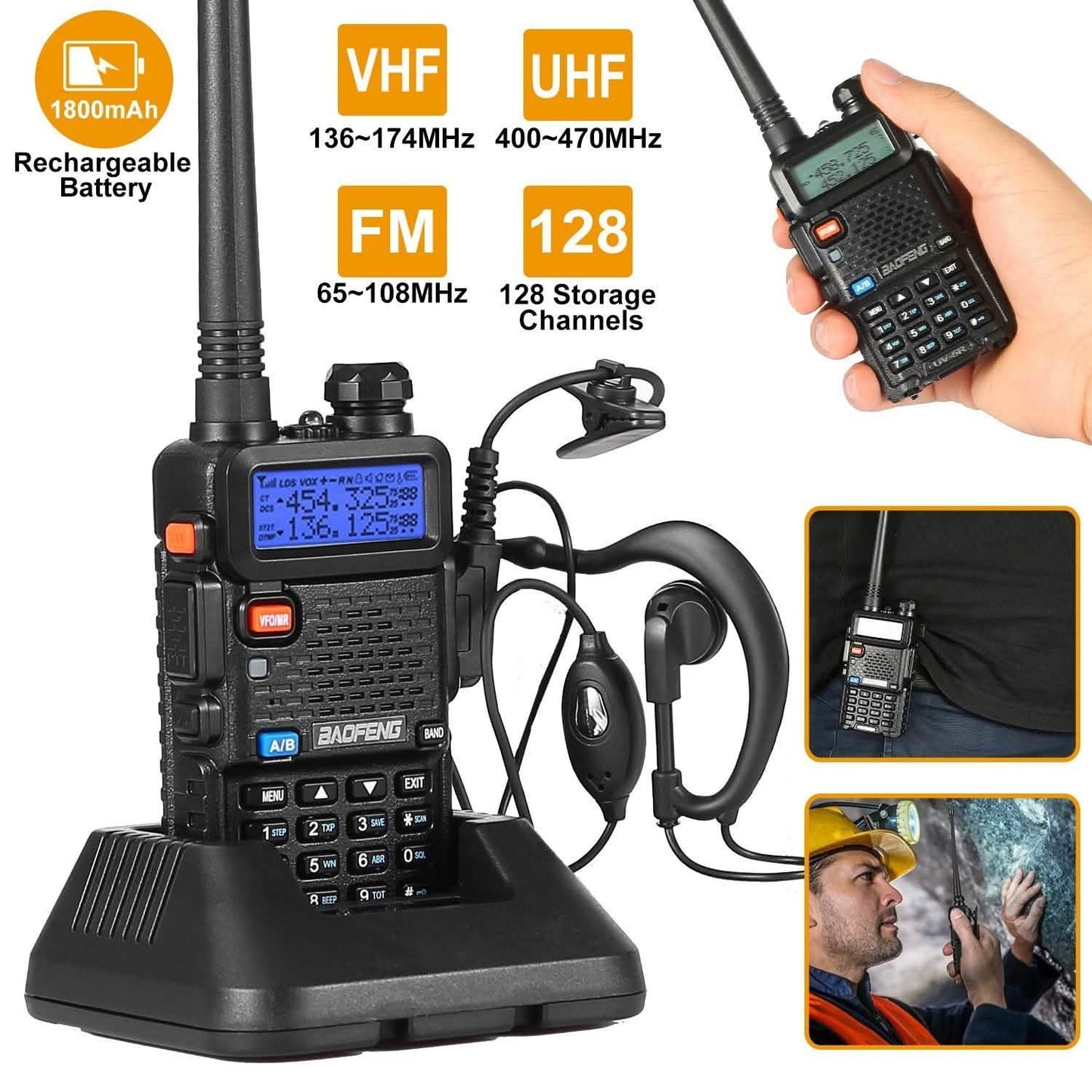 BaoFeng UV-5R 5W Walkie Talkie DailySale