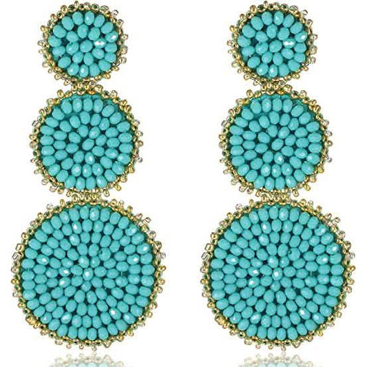 Beaded Drop Earrings Statement Seed Bead Earring DailySale
