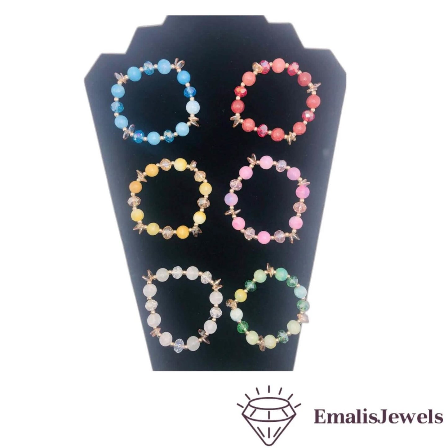 Beautiful Handmade Stone and Glass Beads Bracelets DailySale