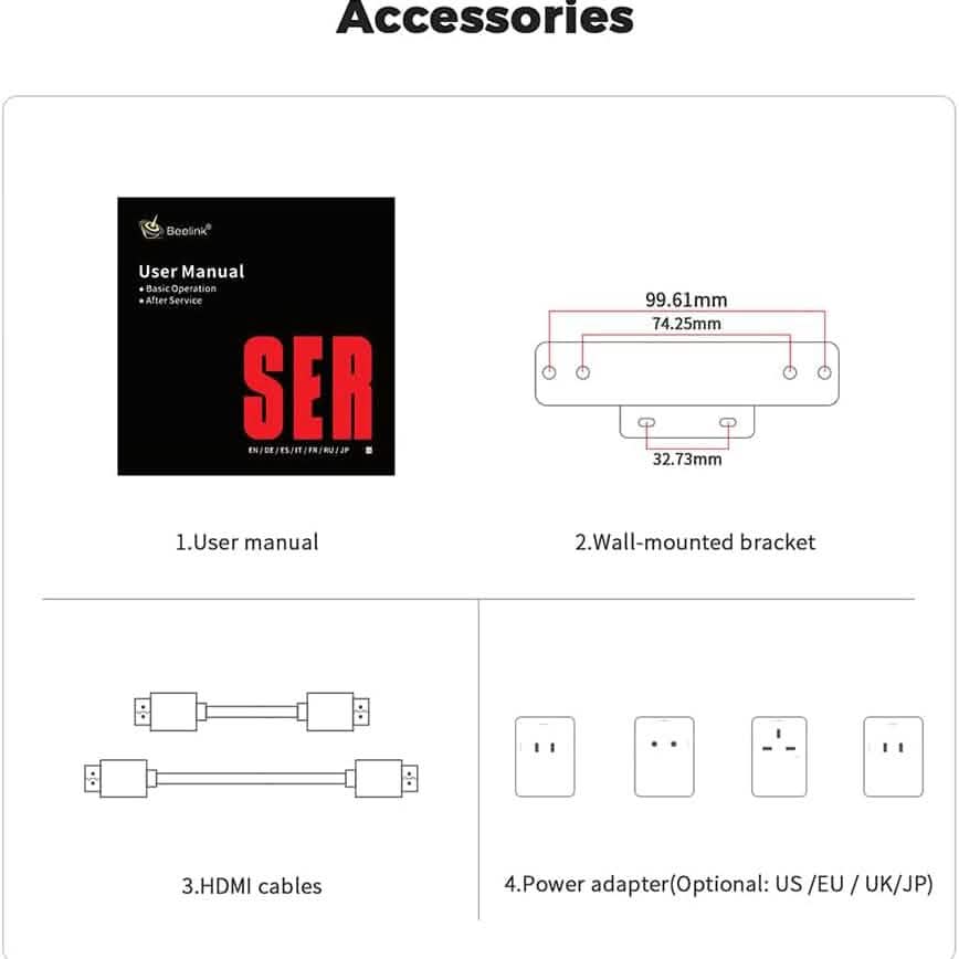 Beelink SER5 Versatile Mini PC, AMD Ryzen 5 5560U(up to 4.0GHz) 6C/12T (Refurbished) DailySale