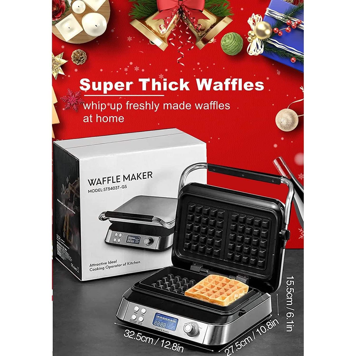 Belgian Waffle Maker Iron DailySale