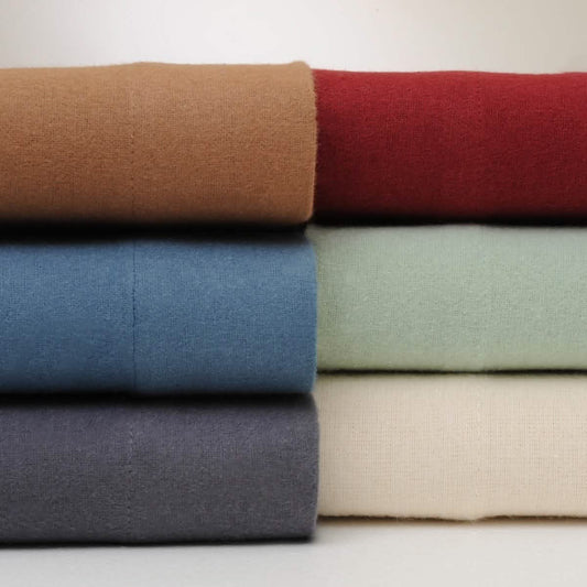 Bibb Home 100% Cotton Solid Flannel Sheet Set DailySale