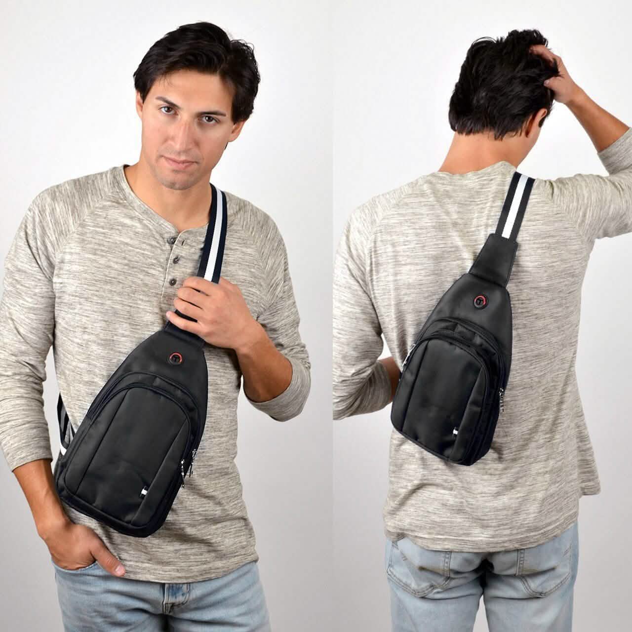 Black Crossbody Shoulder Sling Bag DailySale