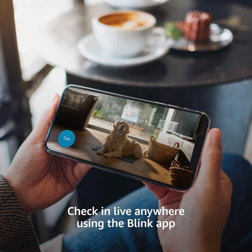 Blink Mini Compact Indoor Plug-in Smart Security Camera (Refurbished) DailySale