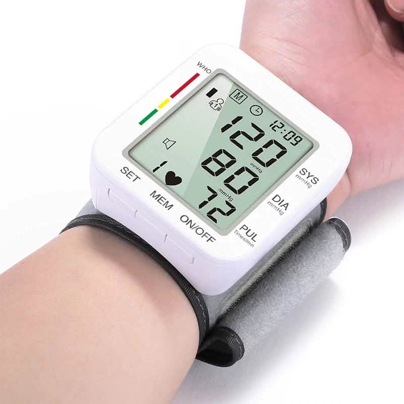 Blood Pressure Monitor Large LCD Display and Adjustable Wrist Cuff DailySale