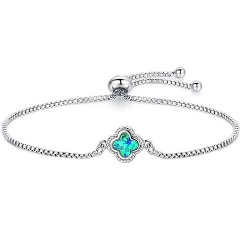 Blue Opal Adjustable Bolo Charm Bracelets DailySale