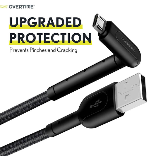 Braided Nylon High Speed Micro USB 90 Degree Charging Cable DailySale