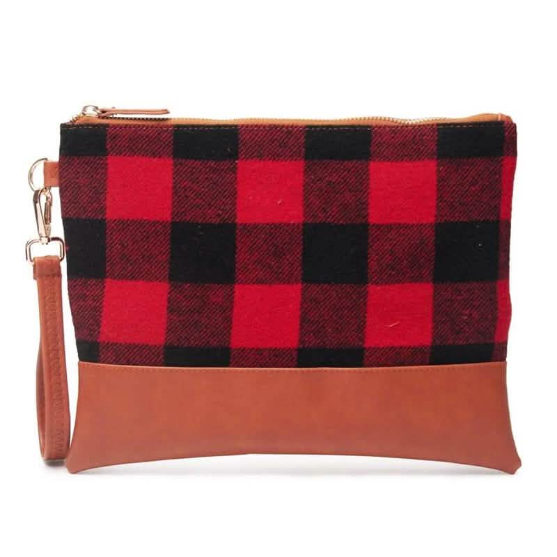 Buffalo Plaid Clutch Durable and Lightweight Wristlet DailySale