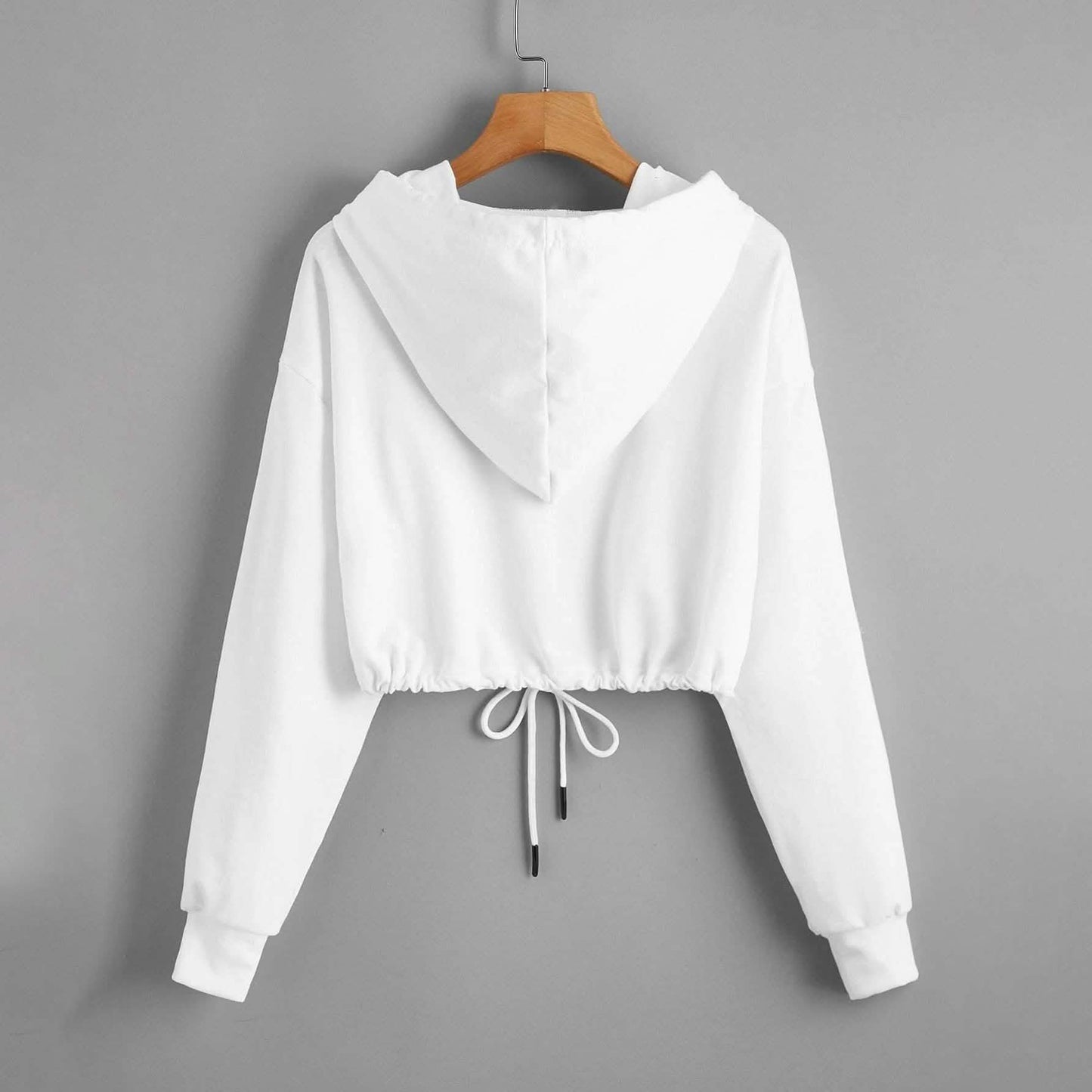Butterfly Print Drawstring Hem Hoodie DailySale