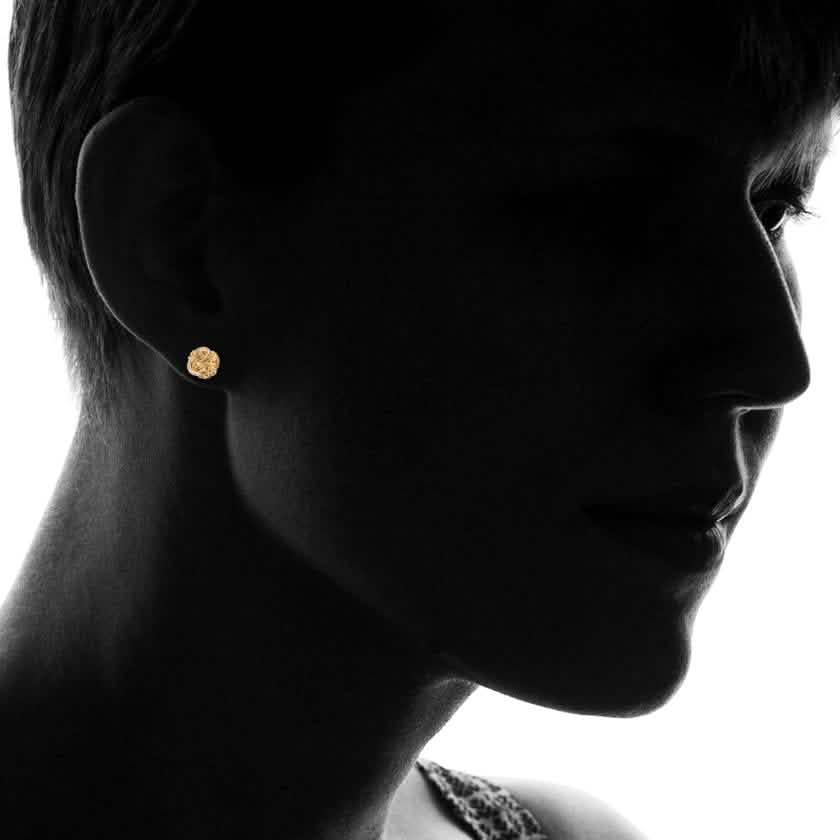 Euphir Love Knot Stud Earrings in 18K Gold Plating DailySale
