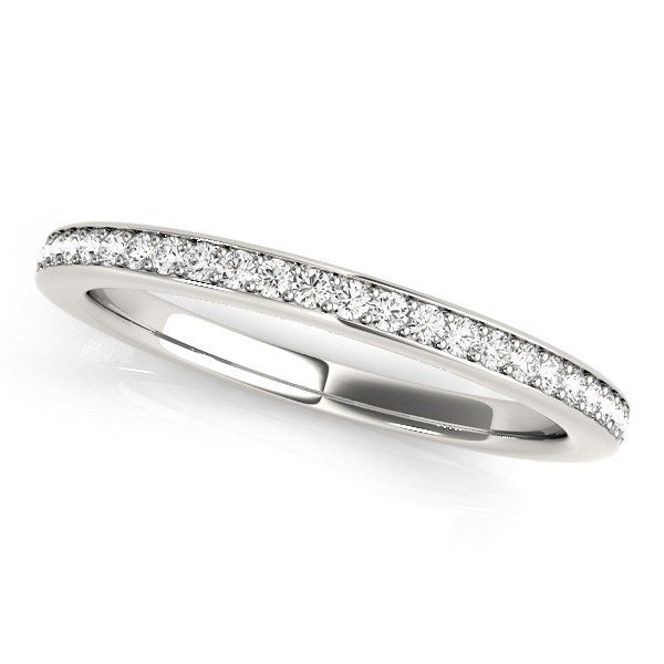 14k White Gold Simple Diamond Wedding Ring (1/4 cttw) Bids.com