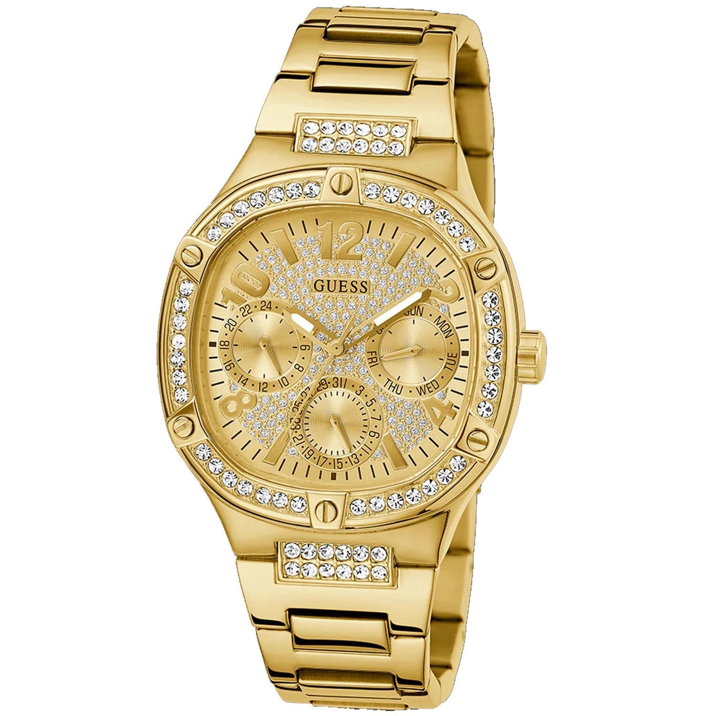 Guess Women's Gold Tone Multi-function Bids.com