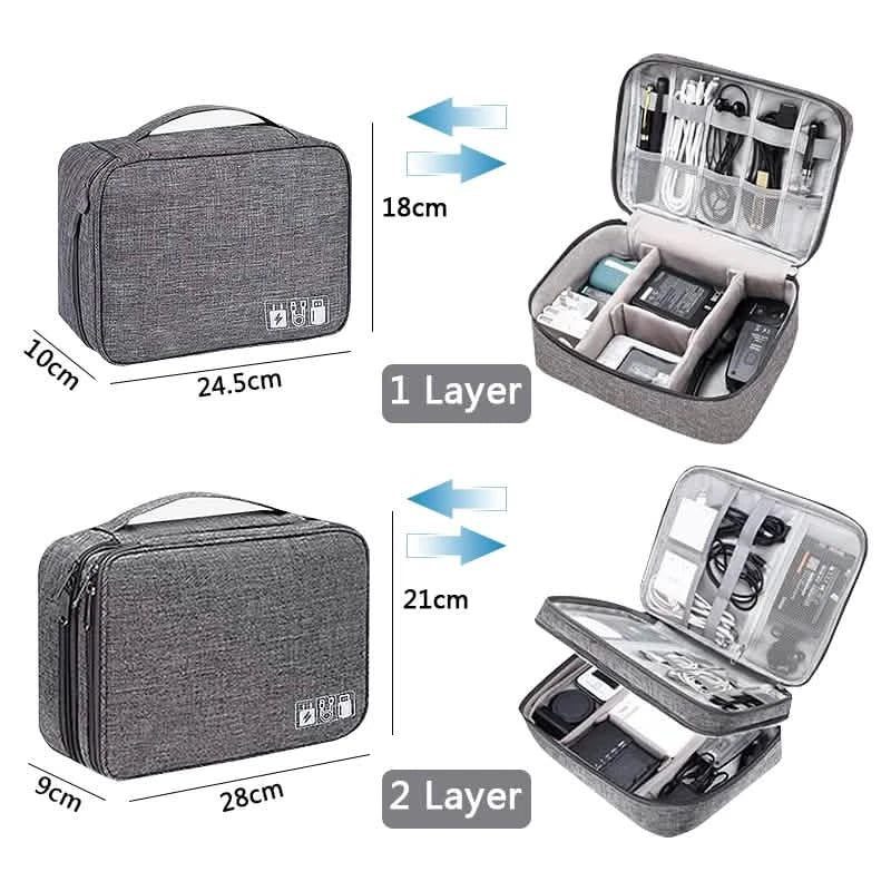 Cable Storage Bag Waterproof Digital Electronic Organizer DailySale