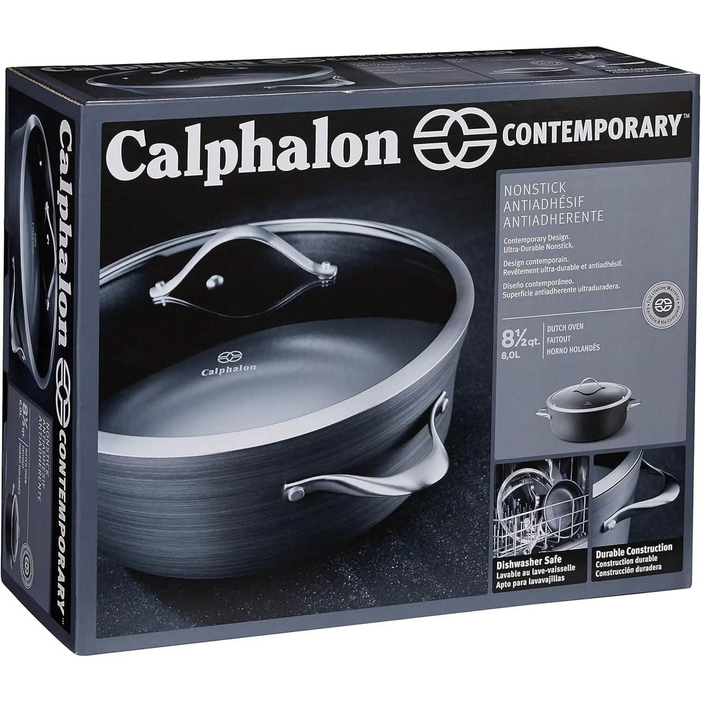 Calphalon Contemporary Nonstick 8.5-Quart Covered Dutch Oven DailySale