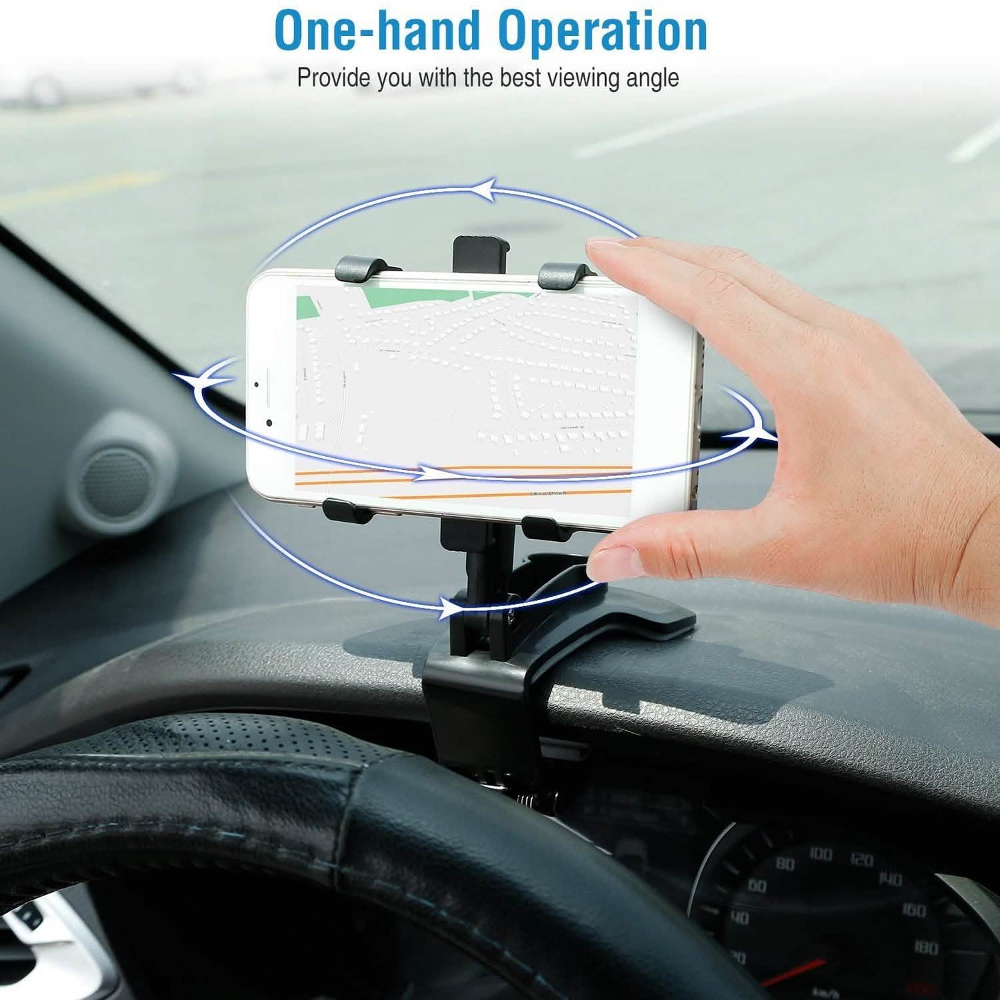 Car Non-slip 360°Rotation Dashboard Phone Holder DailySale