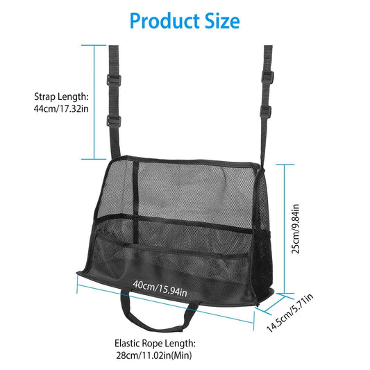 Car Storage Netting Pouch Seat Side Storage Mesh Organizer Bag DailySale