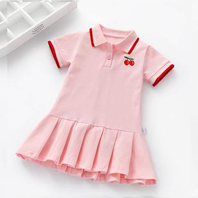 Children Dress Spring Summer Turn-Down Collar DailySale