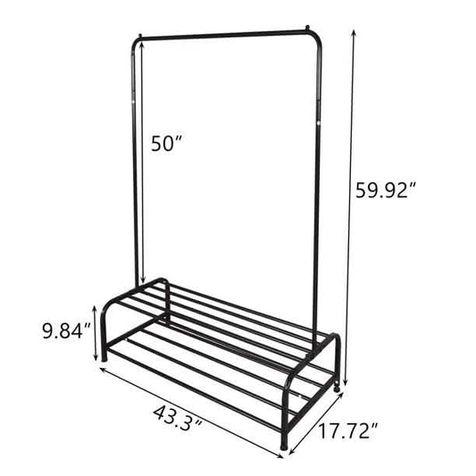 Clothing Garment Rack with Shelves DailySale