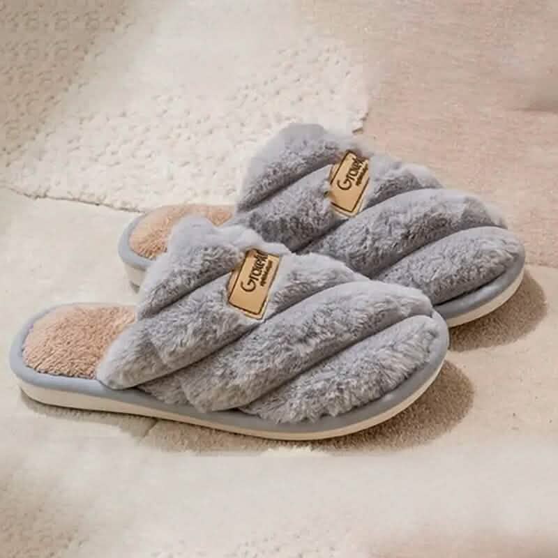 Cozy Plaid Colorblock Slippers for Men and Women DailySale