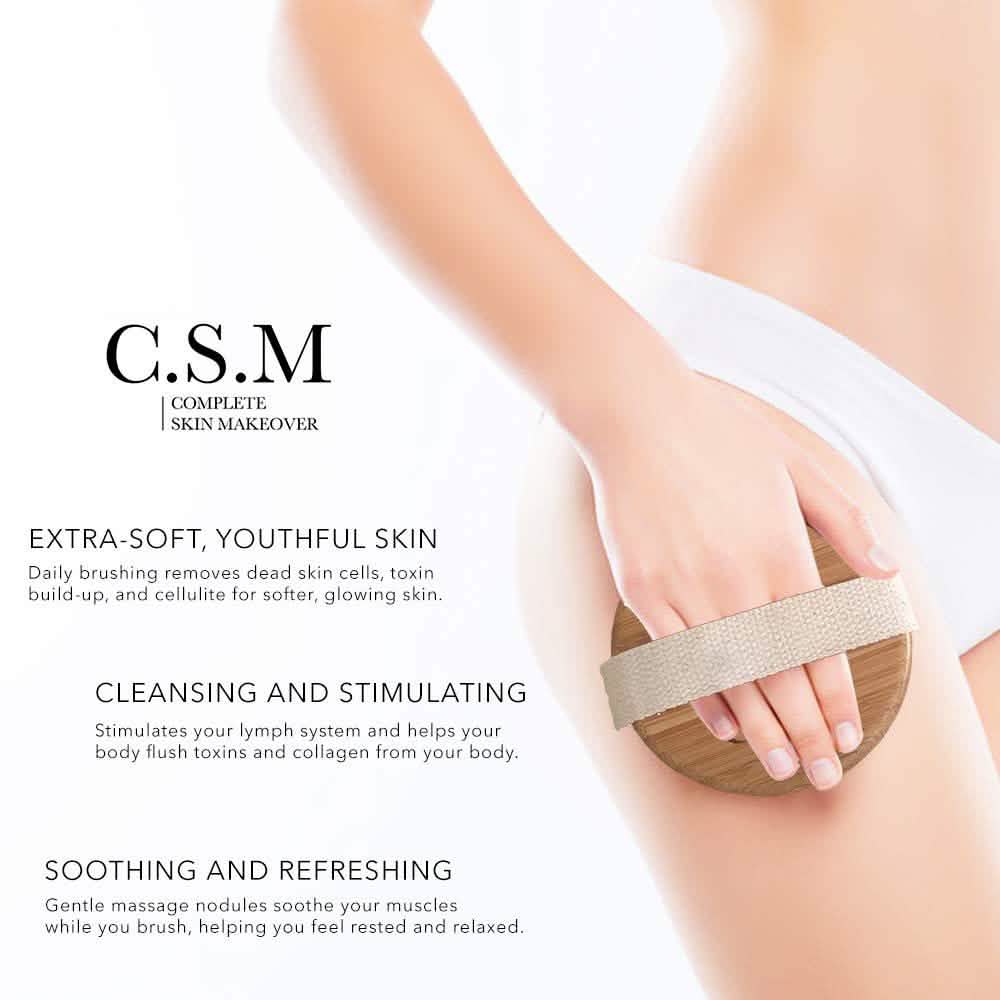 C.S.M. Body Brush for Wet or Dry Brushing DailySale